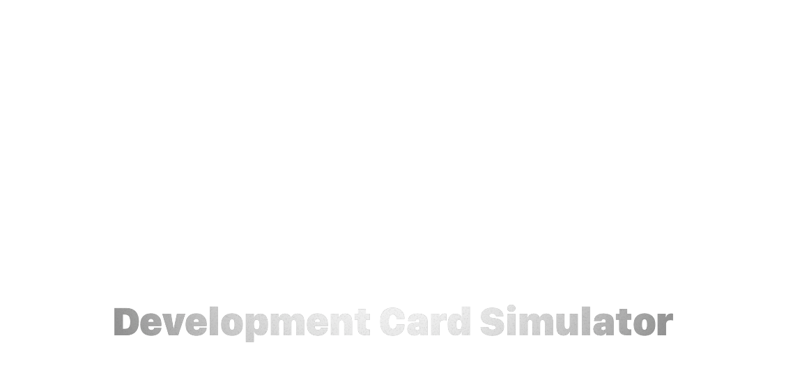 Development Card Simulator Banner
